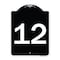 Signmission Sign with Number 12 Heavy-Gauge Aluminum Architectural Sign, 24" x 18", BW-1824-22910 A-DES-BW-1824-22910 - alternate 1